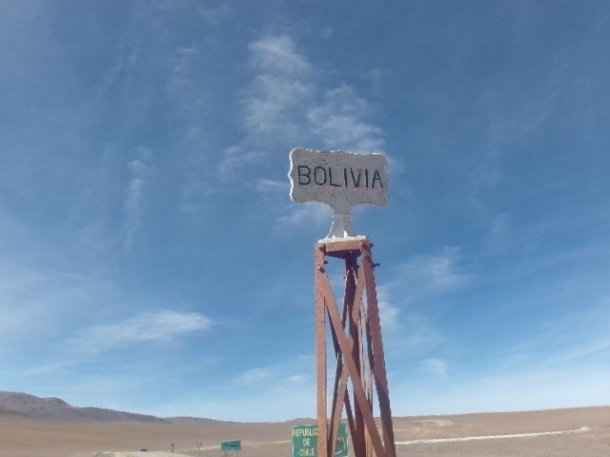 panneau frontière bolivie
